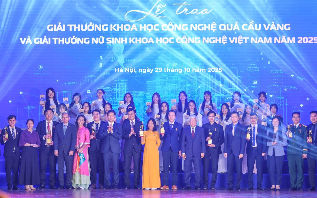 Trao Giải thưởng Quả Cầu Vàng và vinh danh 20 nữ sinh Khoa học công nghệ Việt Nam năm 2025