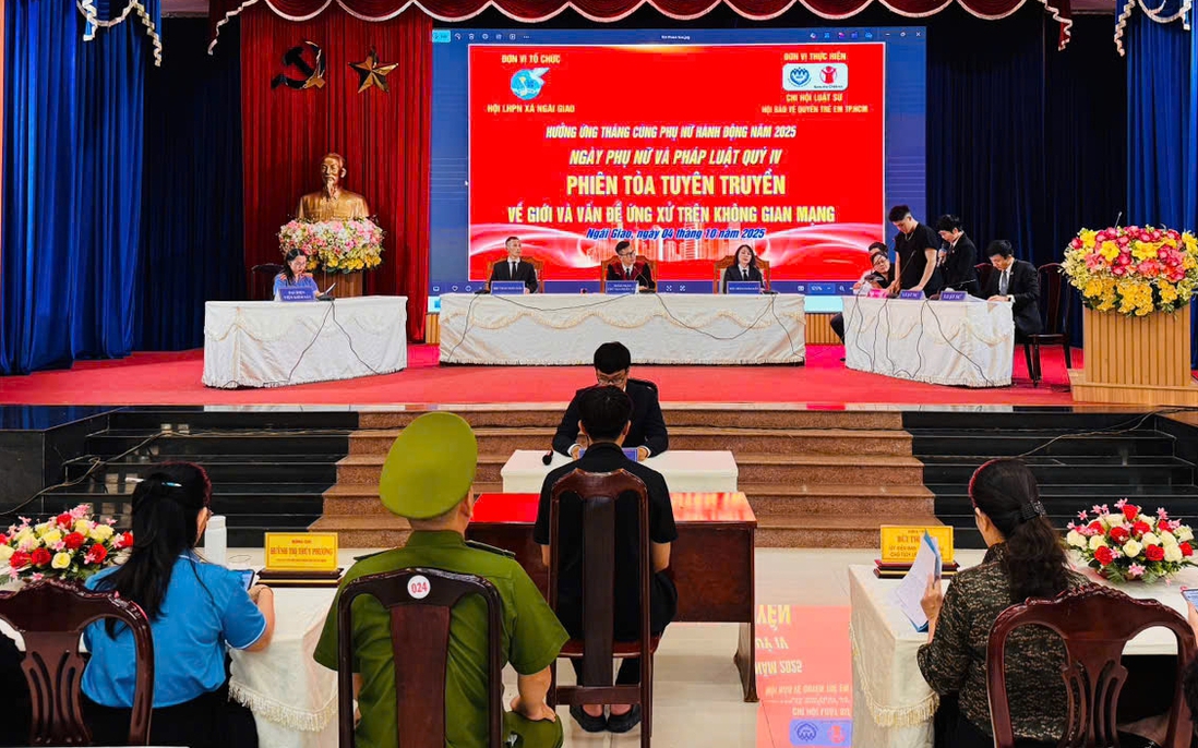 Phiên tòa tuyên truyền giúp học sinh hiểu rõ hơn về trách nhiệm của công dân số