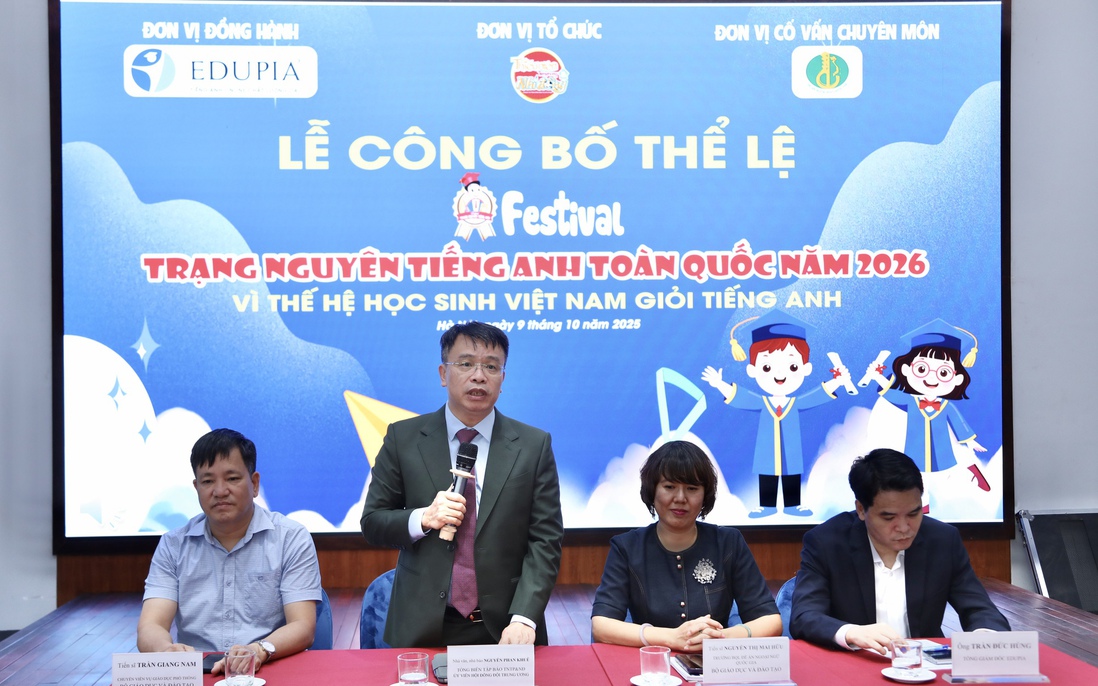 Festival Trạng nguyên tiếng Anh 2026: Vì thế hệ học sinh Việt Nam giỏi tiếng Anh