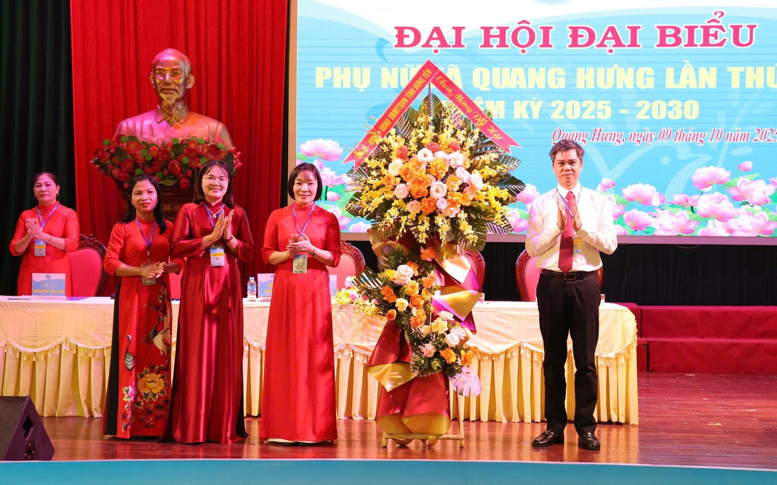 Phụ nữ xã Quang Hưng quyết tâm thực hiện hiệu quả phong trào Xây dựng người Phụ nữ Việt Nam thời đại mới