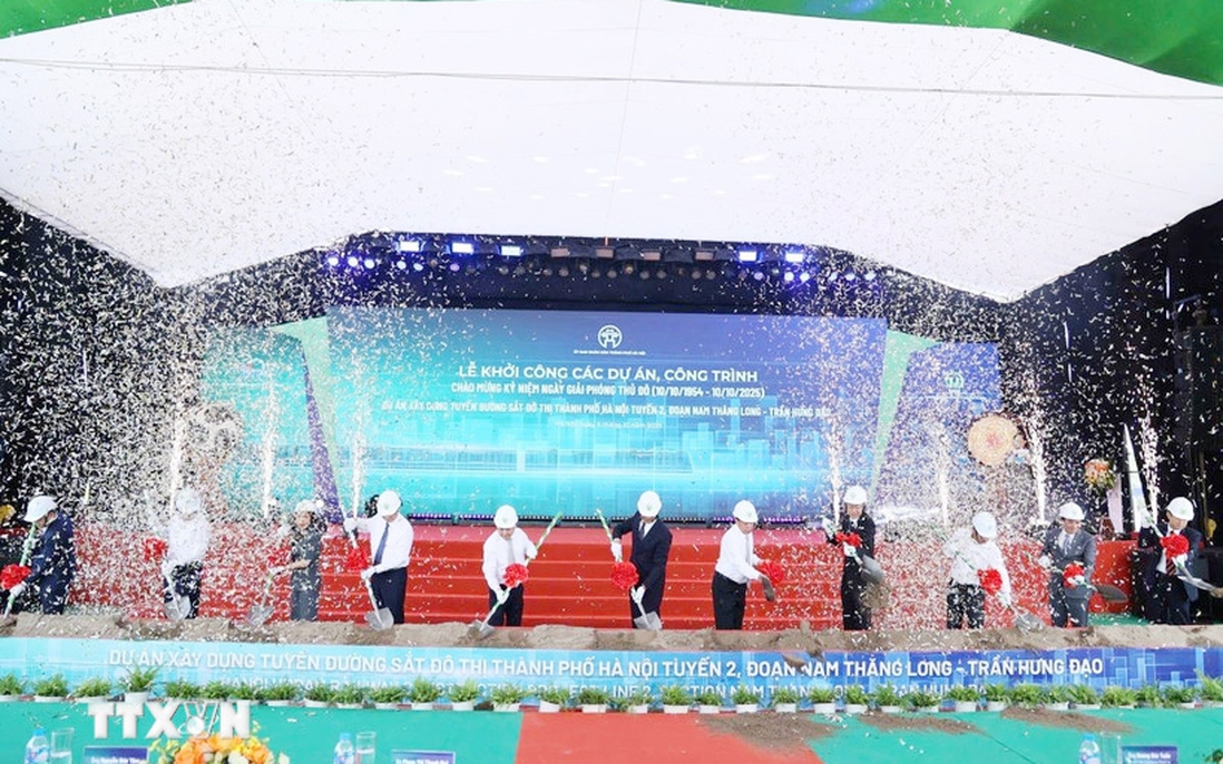 Hà Nội khởi công tuyến Metro Nam Thăng Long-Trần Hưng Đạo
