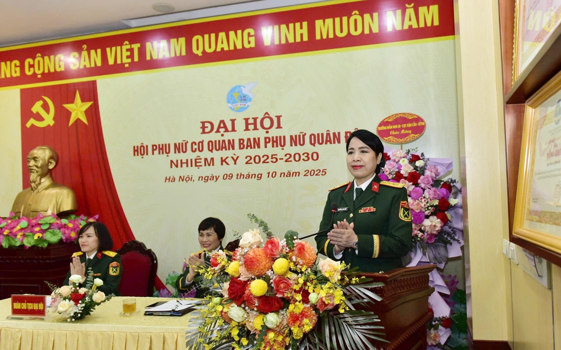 Đại hội Hội Phụ nữ cơ quan Ban Phụ nữ Quân đội nhiệm kỳ 2025-2030