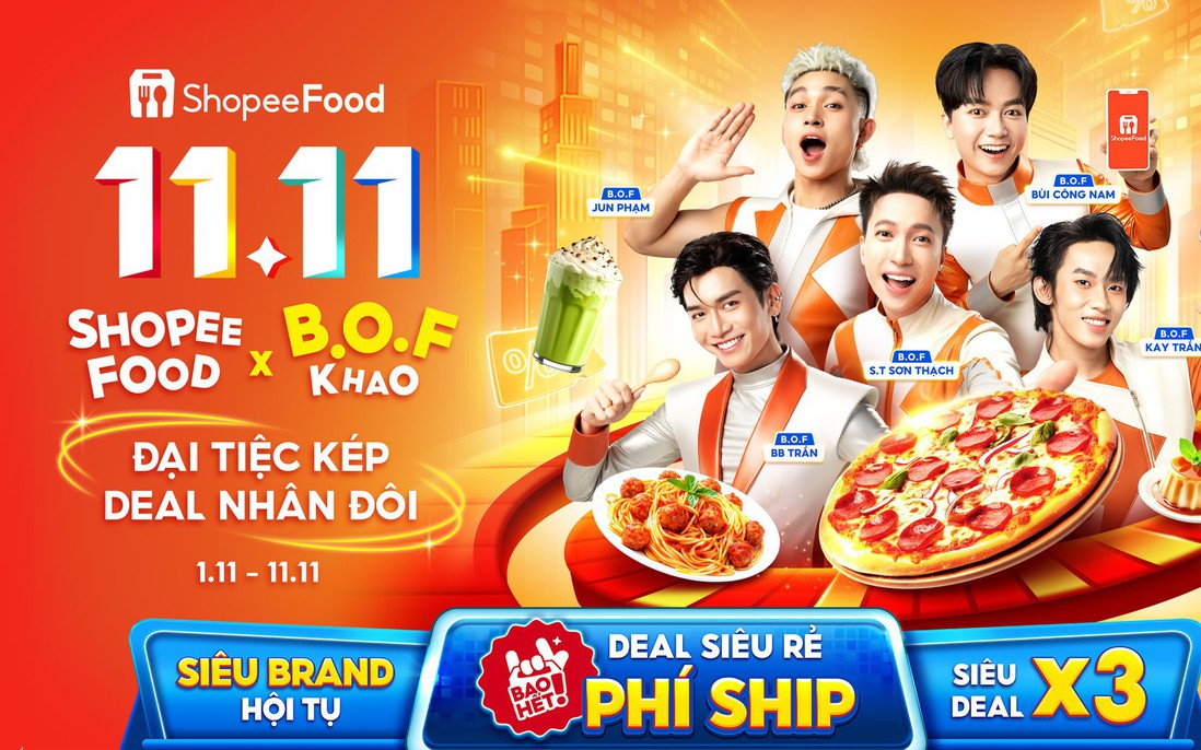 Đón chờ màn lên sóng cực chất của đại tiệc món ngon và ưu đãi khủng tại ShopeeFood 11.11 