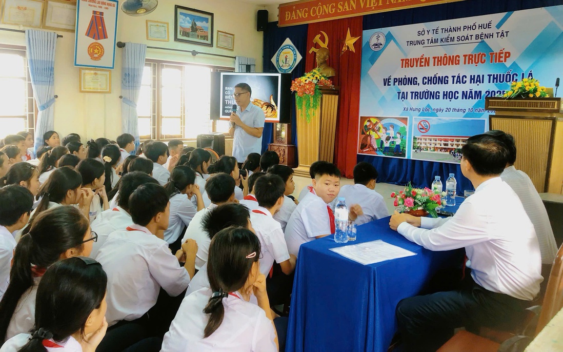 TP Huế đẩy mạnh tuyên truyền phòng, chống tác hại thuốc lá trong trường học