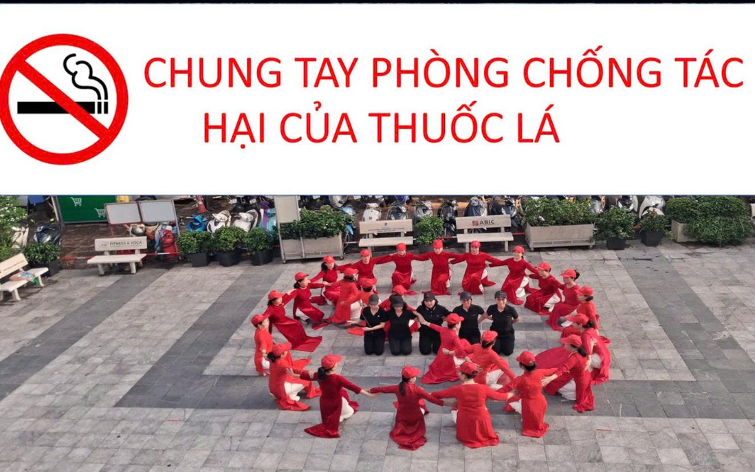 Vũ điệu truyền thông về phòng, chống tác hại thuốc lá của Hội LHPN phường Khương Đình, Hà Nội