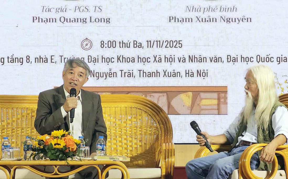 "Trưởng tộc" của nhà văn Phạm Quang Long thu hút hàng trăm sinh viên tham gia giao lưu 