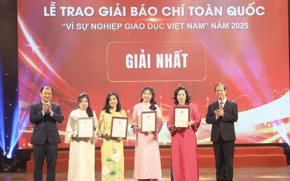 60 tác phẩm đoạt giải Báo chí toàn quốc “Vì sự nghiệp giáo dục Việt Nam” năm 2025