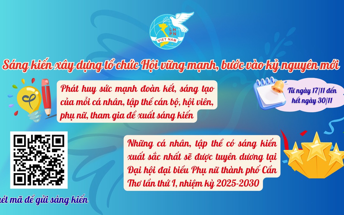 Cần Thơ: Phát động Cuộc thi "Sáng kiến xây dựng tổ chức Hội vững mạnh, bước vào kỷ nguyên mới"