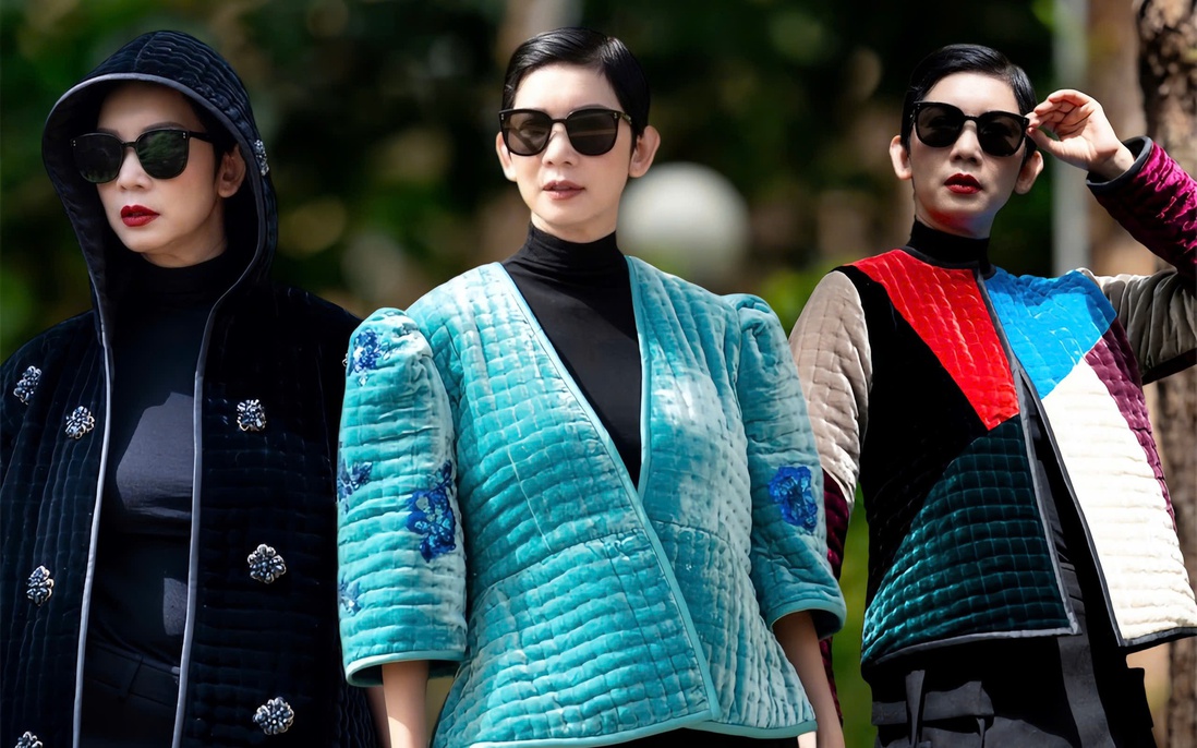 Siêu mẫu Xuân Lan tái hiện hơi thở Hà Nội xưa với áo chần bông