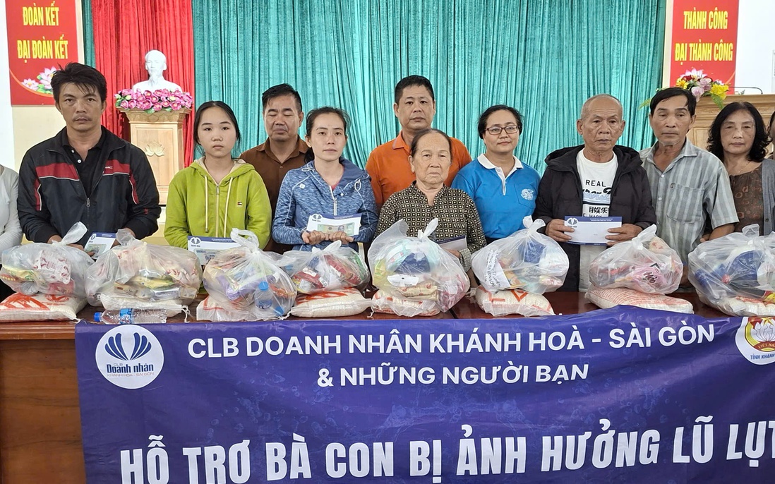 Hội LHPN Khánh Hòa tiếp tục nối dài hành trình sẻ chia đến người dân vùng lũ