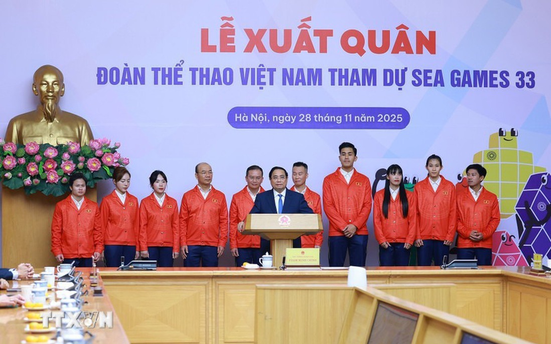 Thủ tướng: Đoàn Việt Nam dự SEA Games 33 phải gắn tinh thần thể thao với tinh thần dân tộc