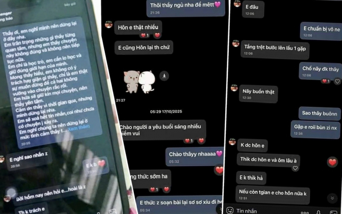 Tạm đình chỉ thầy giáo nhắn tin thân mật với nữ sinh lớp 10 