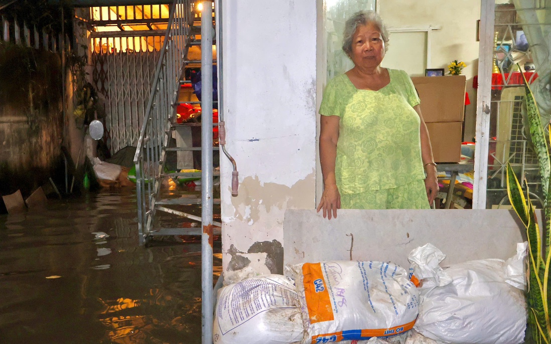 Triều cường ở TPHCM: Người dân bán đảo Thanh Đa tìm mọi cách chống "giặc nước"