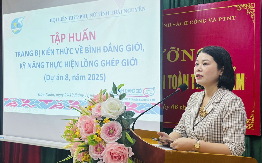 Thái Nguyên: Tập huấn về bình đẳng giới, nâng cao năng lực cho 140 cán bộ cơ sở