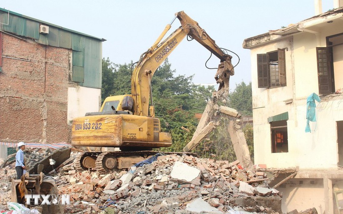 Hà Nội cưỡng chế giải phóng mặt bằng phục vụ thi công Dự án đường Vành đai 1