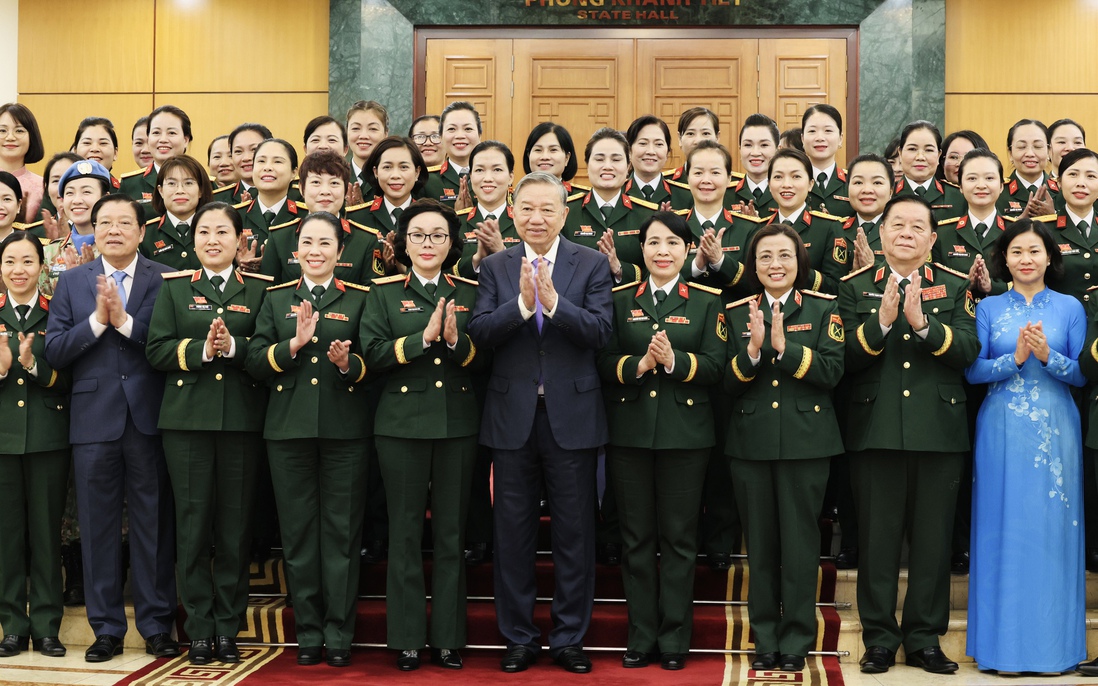 Tổng Bí thư Tô Lâm: Phấn đấu mỗi cá nhân phụ nữ Quân đội là một gương sáng