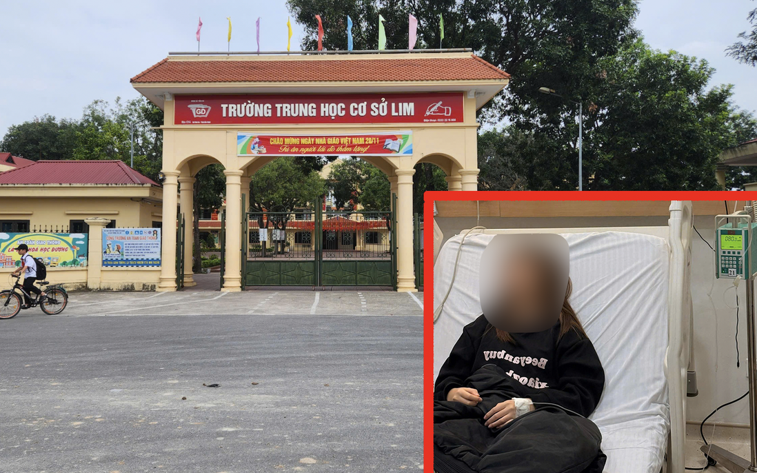 Nữ sinh lớp 8 ở Bắc Ninh nhập viện vì bị đánh hội đồng ngay trong trường học