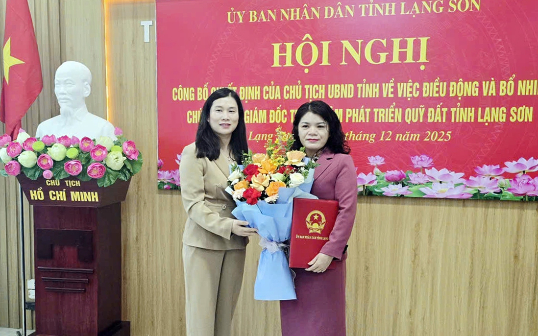 Trung tâm Phát triển Quỹ đất tỉnh Lạng Sơn có tân nữ Phó Giám đốc