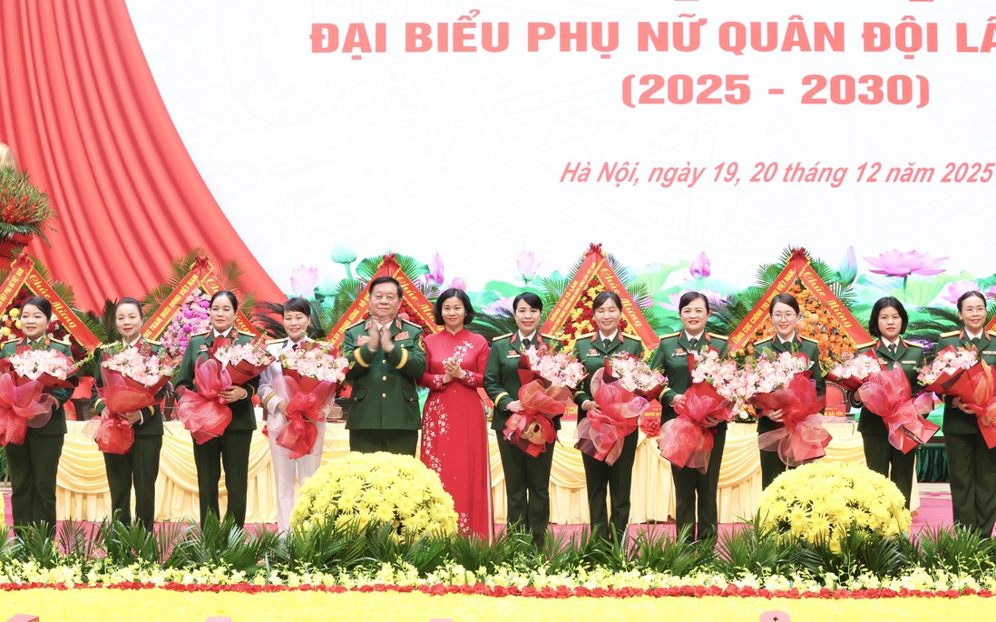 Đại hội đại biểu Phụ nữ Quân đội lần thứ VIII thành công tốt đẹp