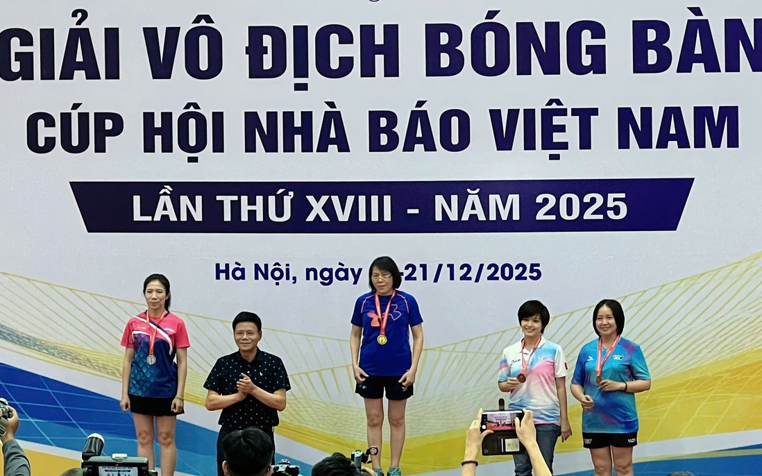 Bế mạc Giải vô địch Bóng bàn Cúp Hội Nhà báo Việt Nam 2025