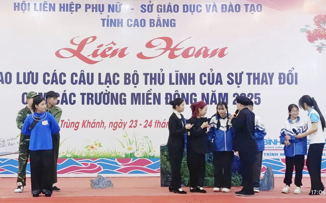 Liên hoan giao lưu các câu lạc bộ "Thủ lĩnh của sự thay đổi" tỉnh Cao Bằng