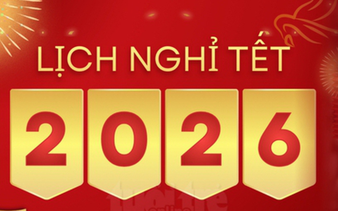 Công chức, viên chức được nghỉ 4 ngày liên tục dịp Tết Dương lịch 2026
