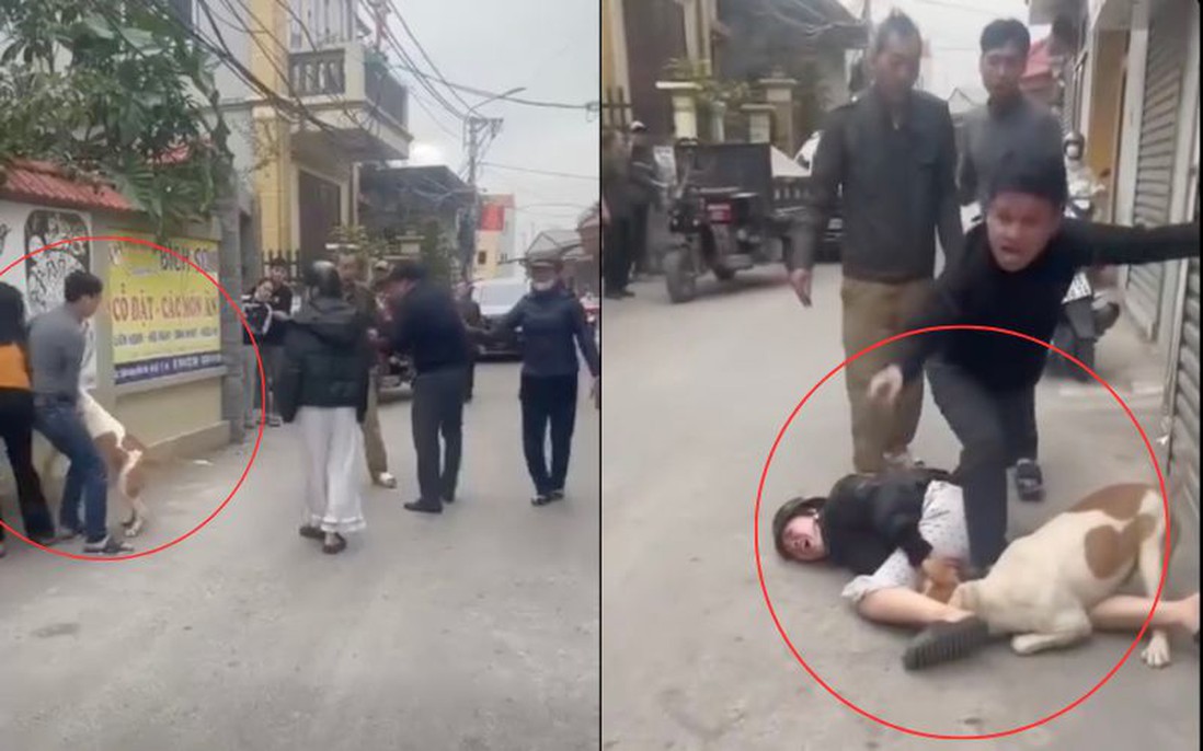 Ẩu đả ở Hà Nội, một người xua chó lao vào đám đông cắn 2 phụ nữ