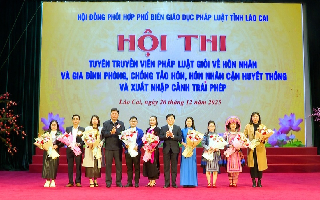Lào Cai: Hội thi tuyên truyền viên pháp luật về hôn nhân, gia đình và phòng, chống tảo hôn