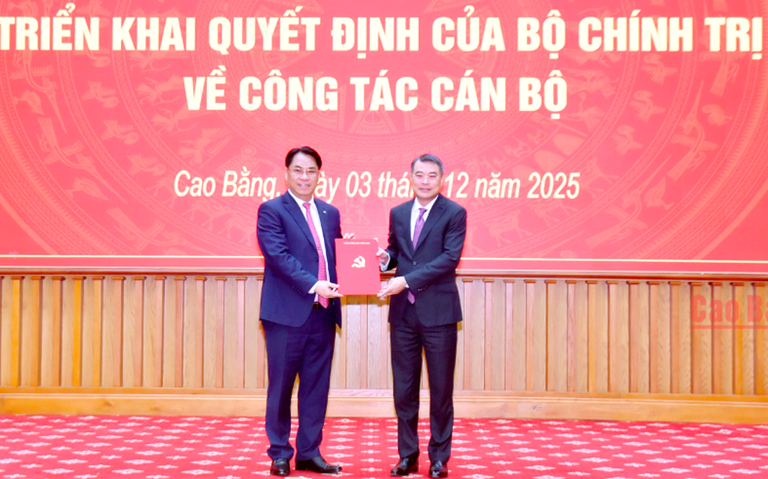 Ông Phan Thăng An làm Bí thư Tỉnh ủy Cao Bằng