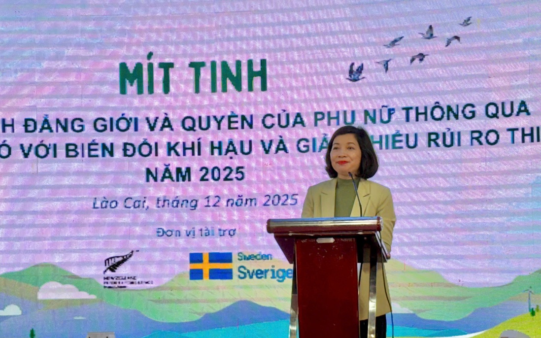 Thúc đẩy bình đẳng giới và quyền của phụ nữ thông qua hành động ứng phó với biến đổi khí hậu