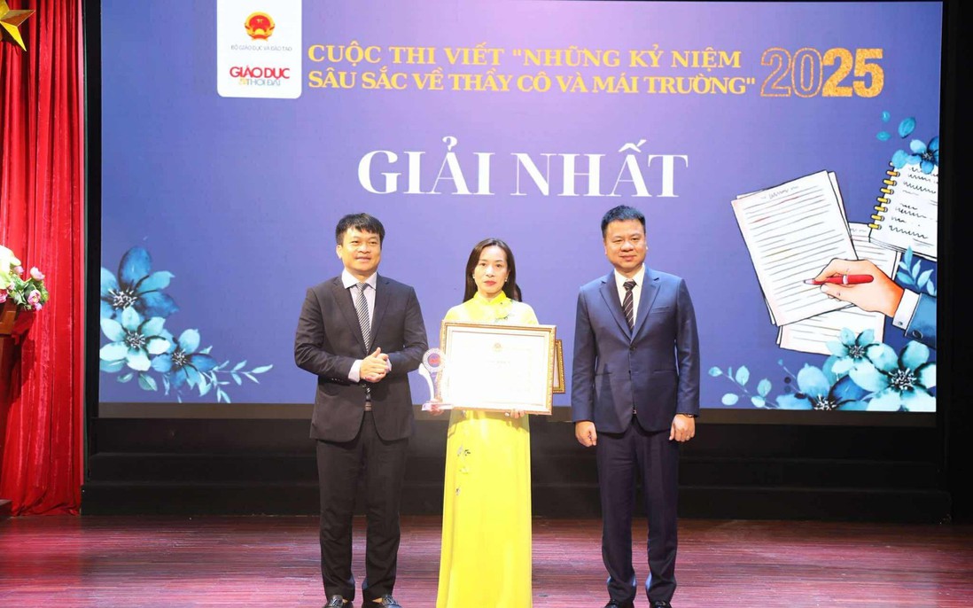 Trao giải cuộc thi “Những kỷ niệm sâu sắc về thầy cô và mái trường” năm 2025