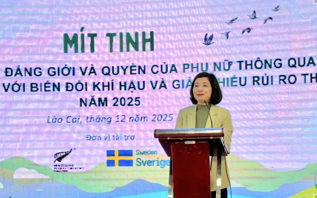 Thúc đẩy bình đẳng giới và quyền của phụ nữ thông qua hành động ứng phó với biến đổi khí hậu