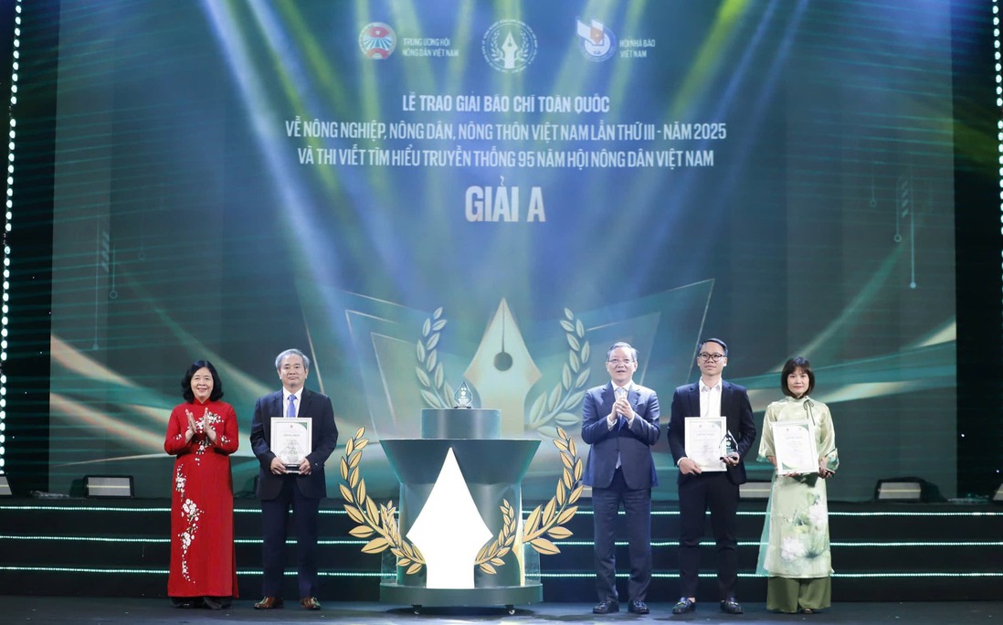 Tôn vinh 45 tác giả, nhóm tác giả đoạt giải báo chí về nông nghiệp, nông dân, nông thôn
