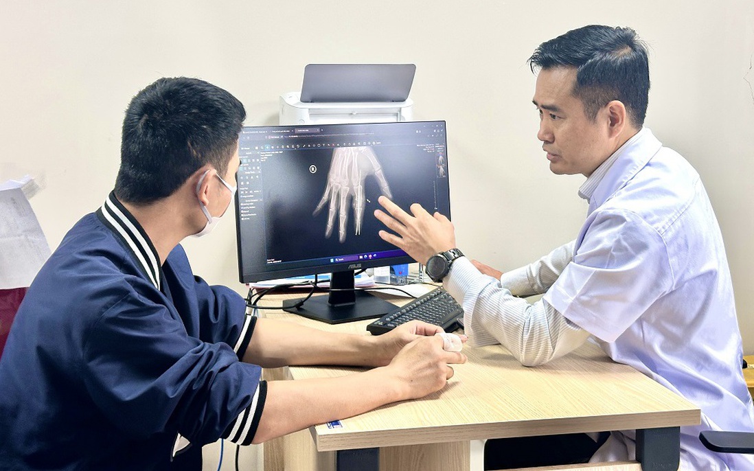 Sau 25 giờ bảo quản, ngón tay bị đứt rời được nối lại thành công