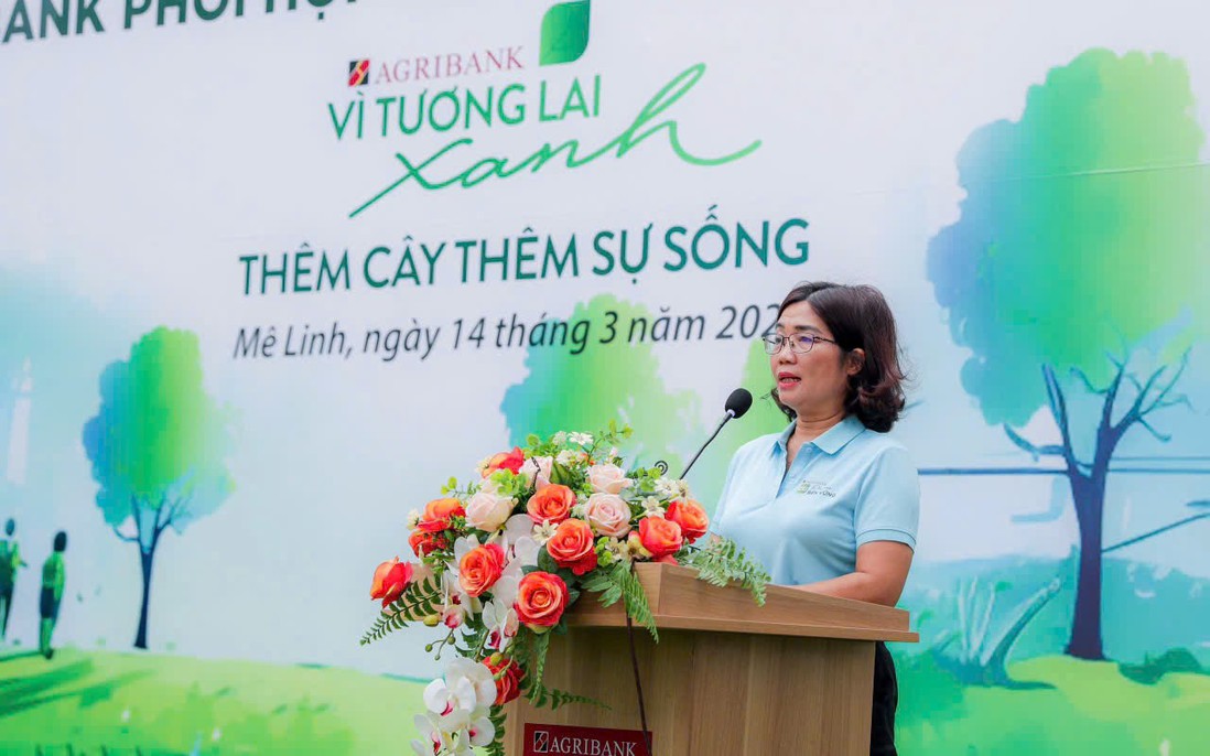 "Agribank - Thêm cây, thêm sự sống", lan tỏa hành trình "Vì tương lai xanh" tại Mê Linh