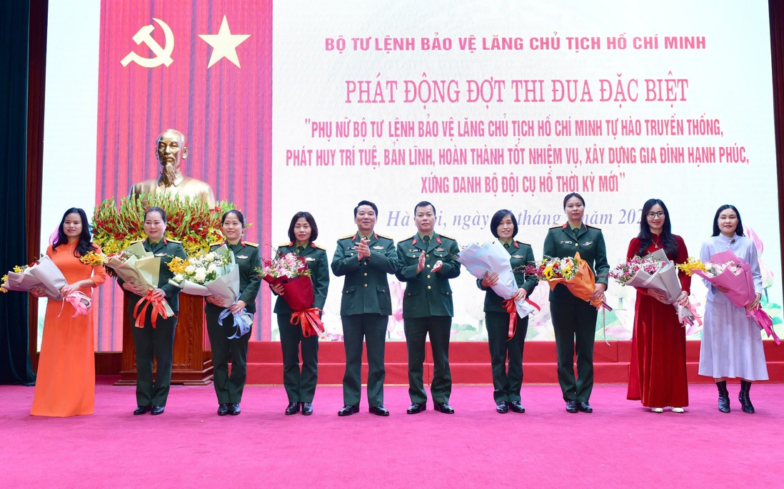 Phụ nữ Bộ tư lệnh Bảo vệ Lăng Chủ tịch Hồ Chí Minh phát động phong trào thi đua năm 2025