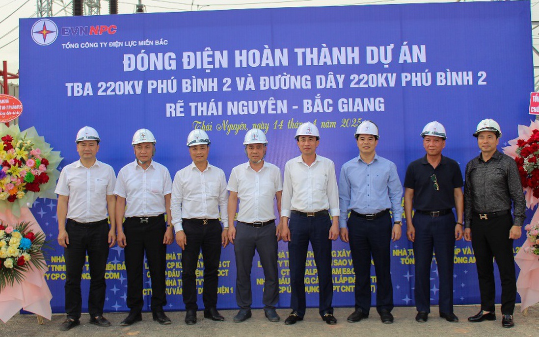 Đóng điện công trình Trạm biến áp 220kV Phú Bình 2, đáp ứng kịp thời nhu cầu sử dụng điện tăng tại Thái Nguyên