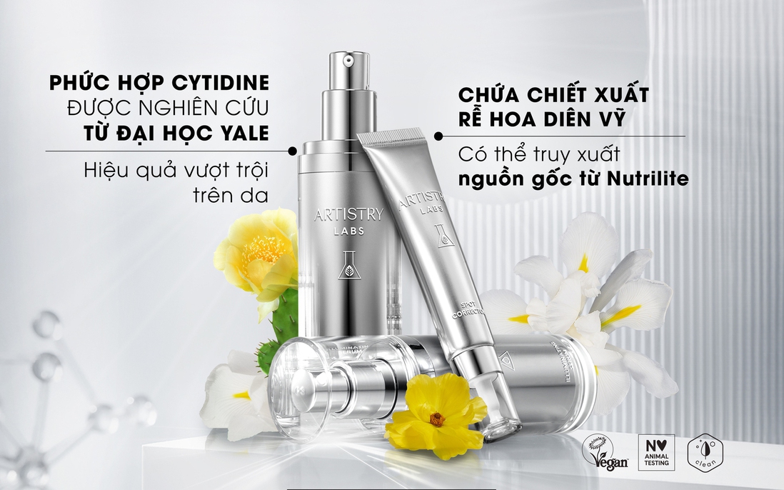 Amway Việt Nam ra mắt bộ giải pháp làm mờ đốm nâu lão hóa Artistry Labs Illuminating System