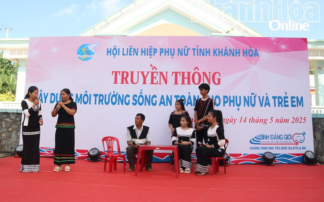 Khánh Hòa: Truyền thông xây dựng môi trường sống an toàn cho phụ nữ và trẻ em dân tộc thiểu số