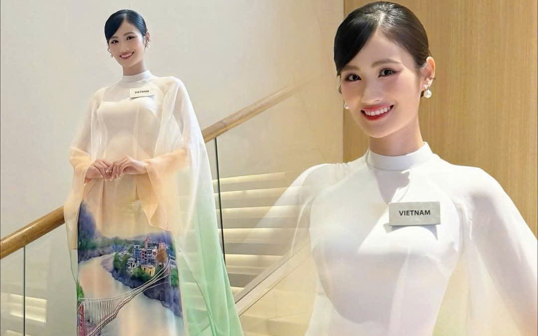 Miss World 2025: Ý Nhi diện áo dài nổi bật, đón tin vui vào Top phần thi Tài năng