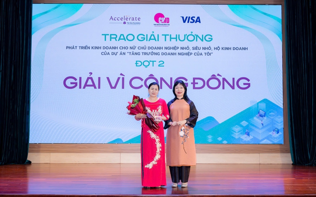 Hỗ trợ phụ nữ phát triển kinh tế tư nhân thông qua giải thưởng phát triển kinh doanh