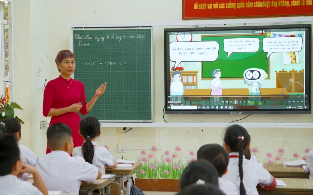 Các trường học vùng cao "vượt khó" đưa ứng dụng công nghệ, trí tuệ nhân tạo vào giảng dạy