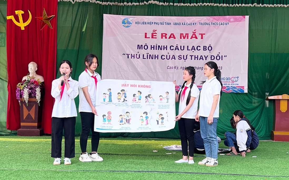 "Thủ lĩnh của sự thay đổi" thúc đẩy bình đẳng giới trong trường học và cộng đồng