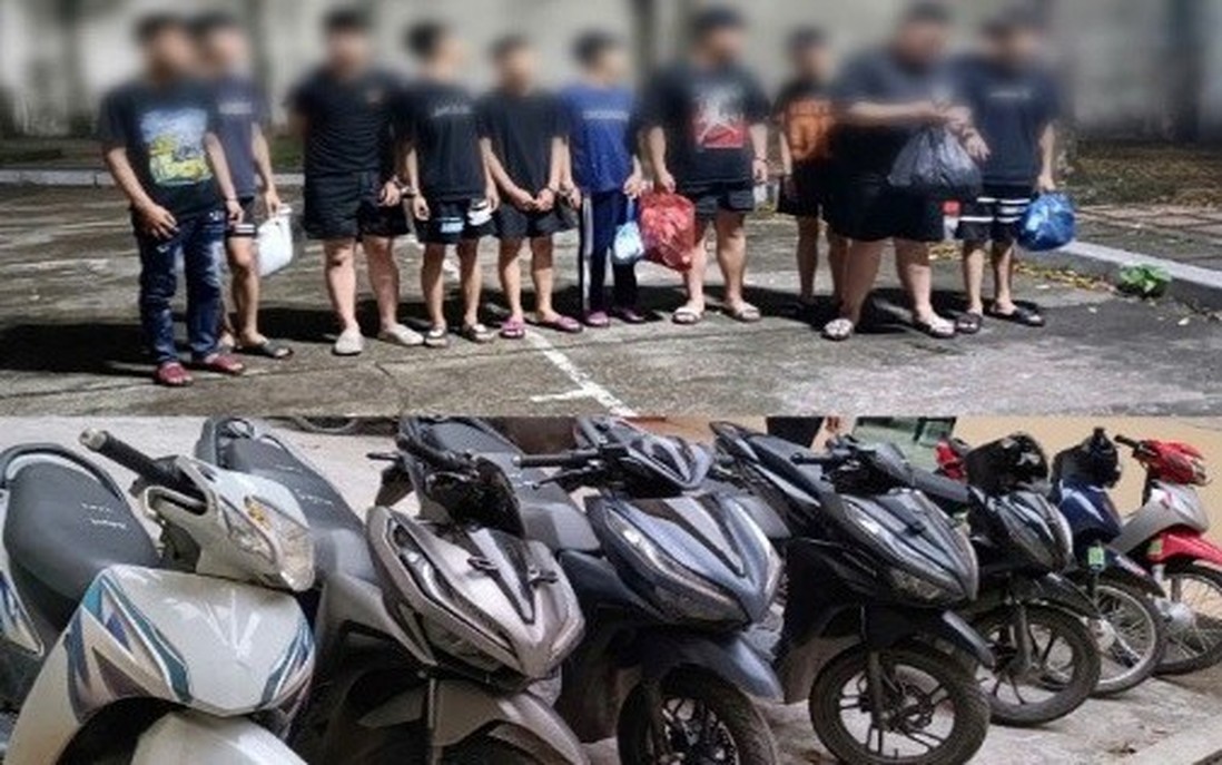 Bắt khẩn cấp nhóm "quái xế" mang hung khí, chặn đường hành hung người đi đường