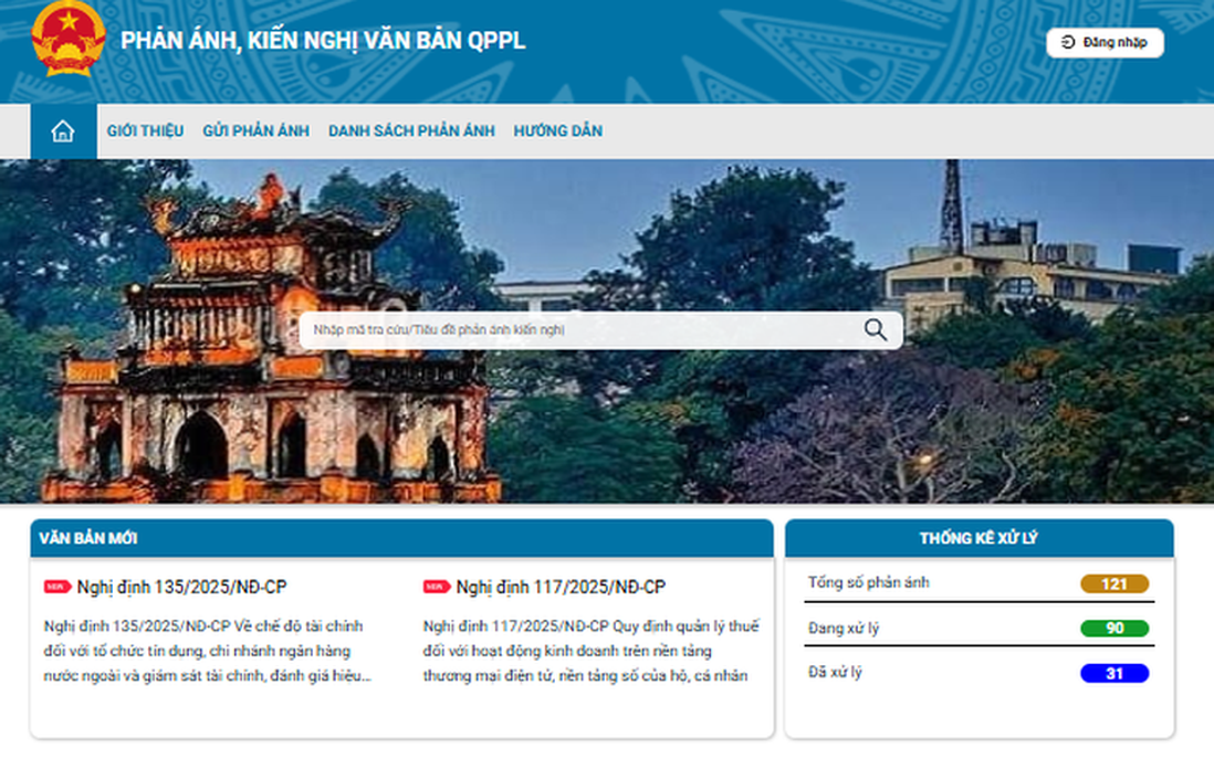Trước 20/6, hoàn thành tích hợp Hệ thống tiếp nhận, xử lý phản ánh, kiến nghị về VBQPPL với Cổng TTĐT bộ, ngành, địa phương