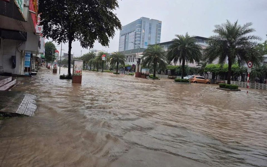 Thái Nguyên: Mưa lớn gây ngập lụt nhiều khu vực