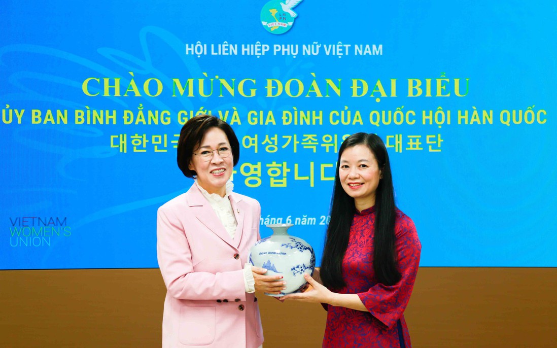 Lãnh đạo Hội LHPN Việt Nam tiếp đoàn đại biểu Ủy ban Bình đẳng giới và Gia đình của Quốc hội Hàn Quốc