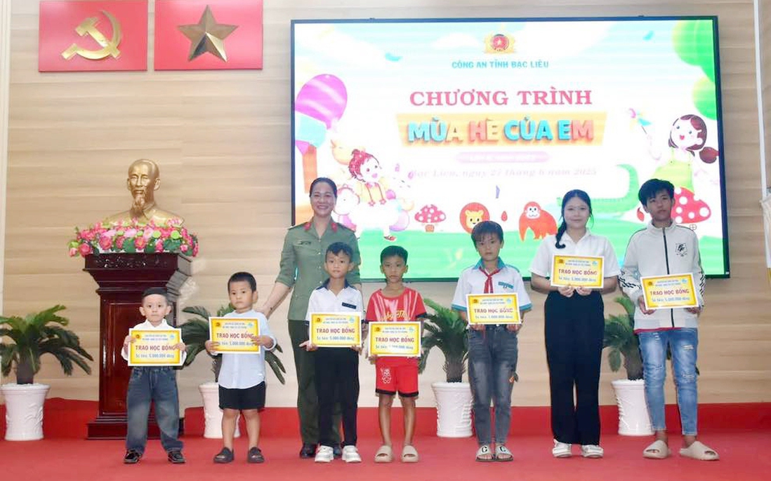 Công an Bạc Liêu: Nhiều hoạt động chăm sóc con đỡ đầu, trẻ mồ côi