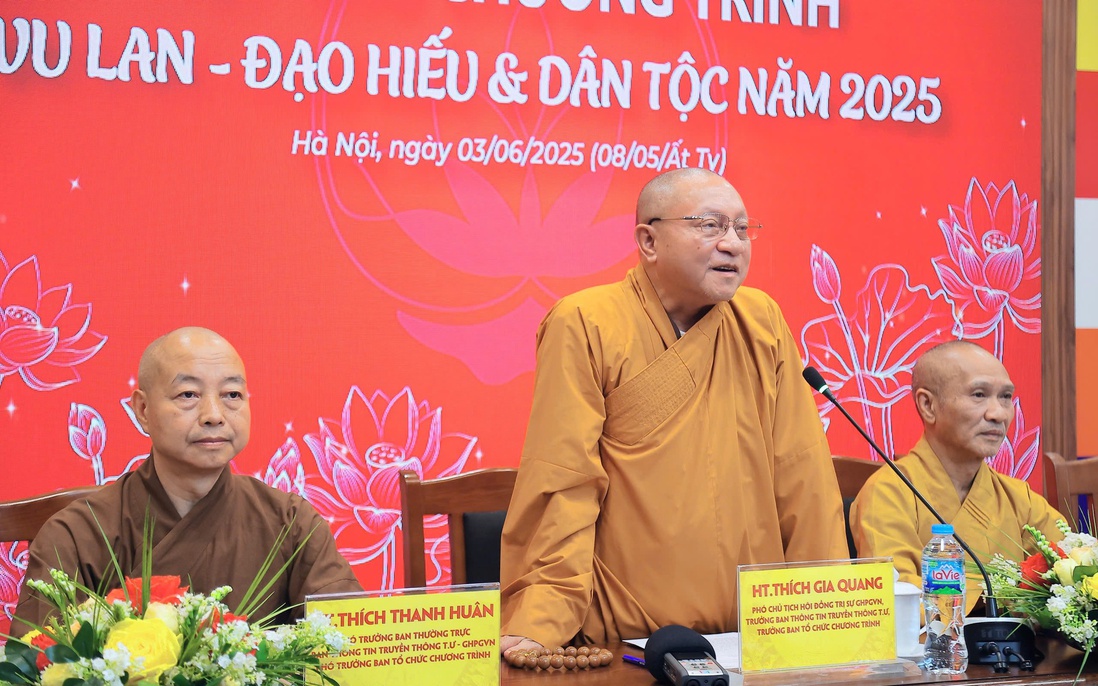 Chương trình "Vu Lan - Đạo hiếu và Dân tộc 2025" sẽ kéo dài trong 4 tháng
