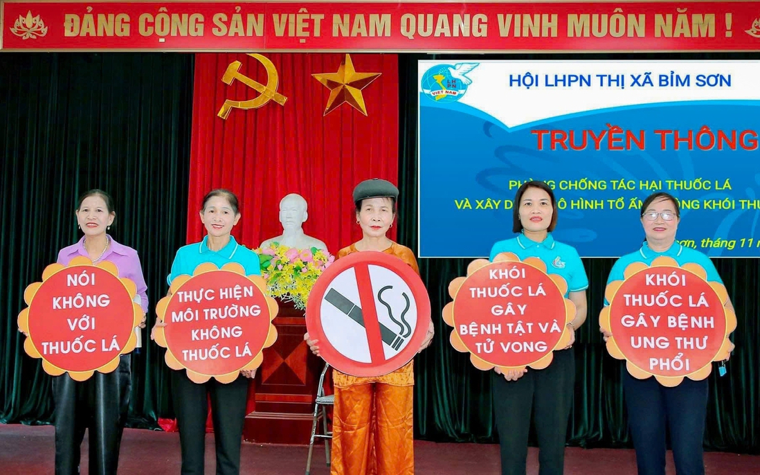 Phụ nữ Bỉm Sơn tiên phong xây dựng môi trường không khói thuốc